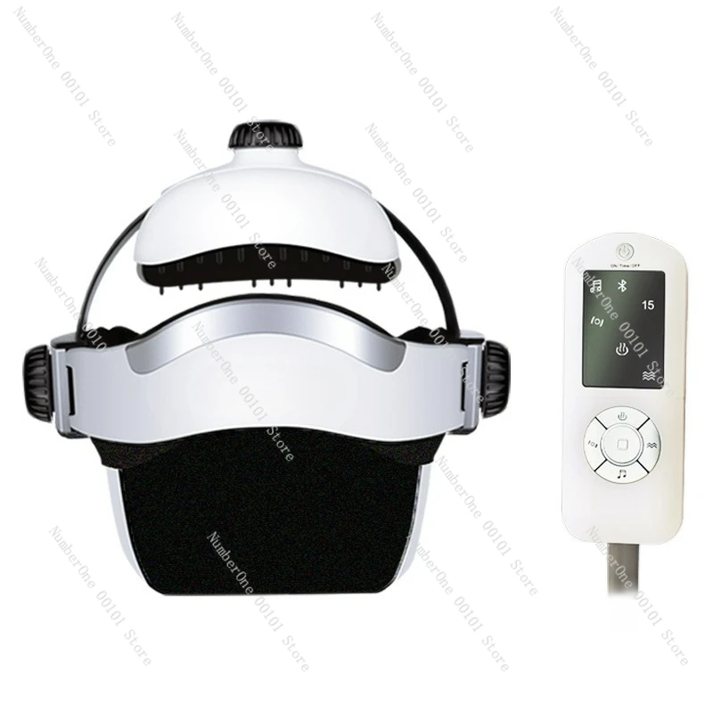 

Cross-border head massager simulated human airbag kneading hot compress multi-function automatic electric helmet will sell gifts