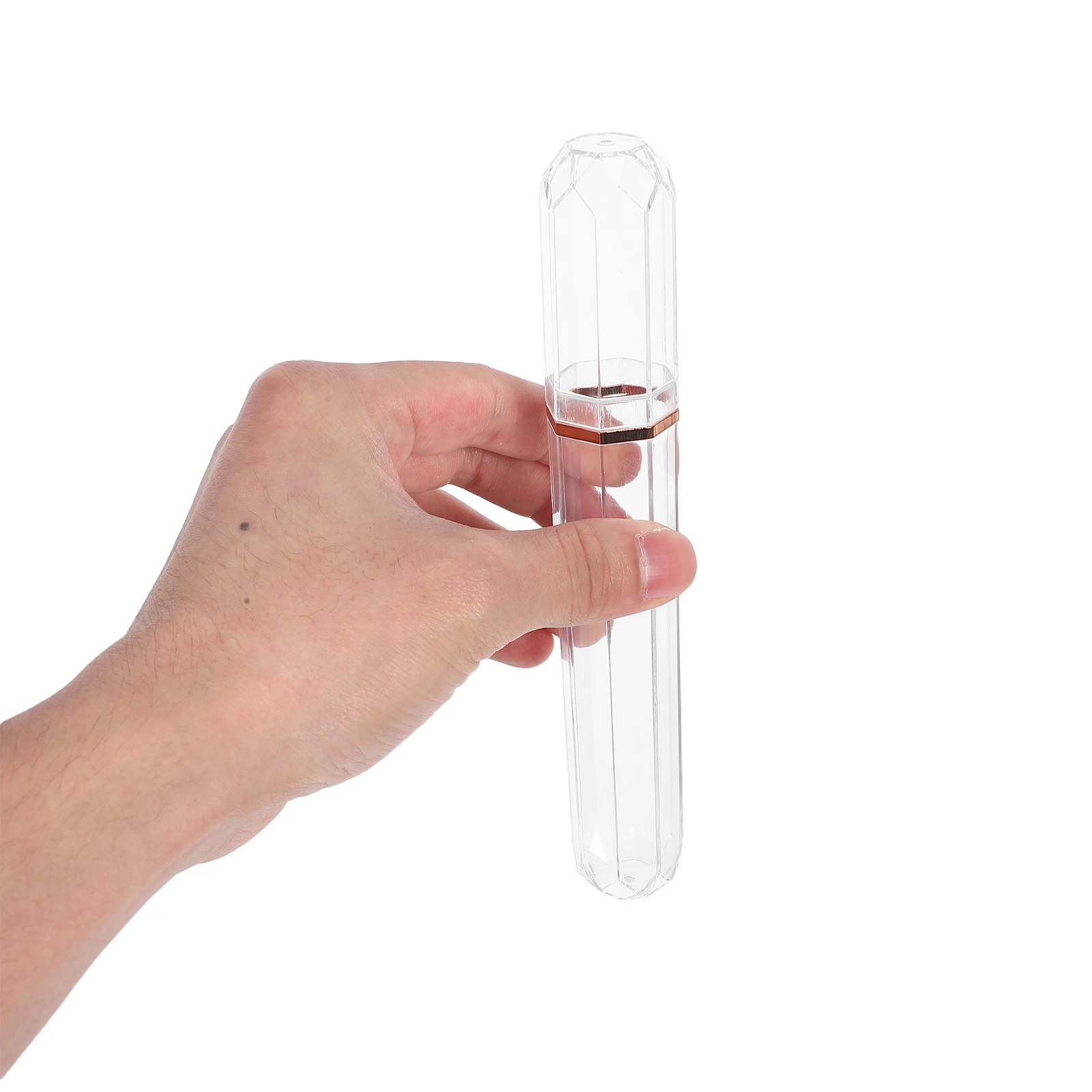 

2pcs Cigar Humidor Storage Tube Portable Transparent Plastic Case for Travel Single Cigar Holder Airtight Seal Humidity Control