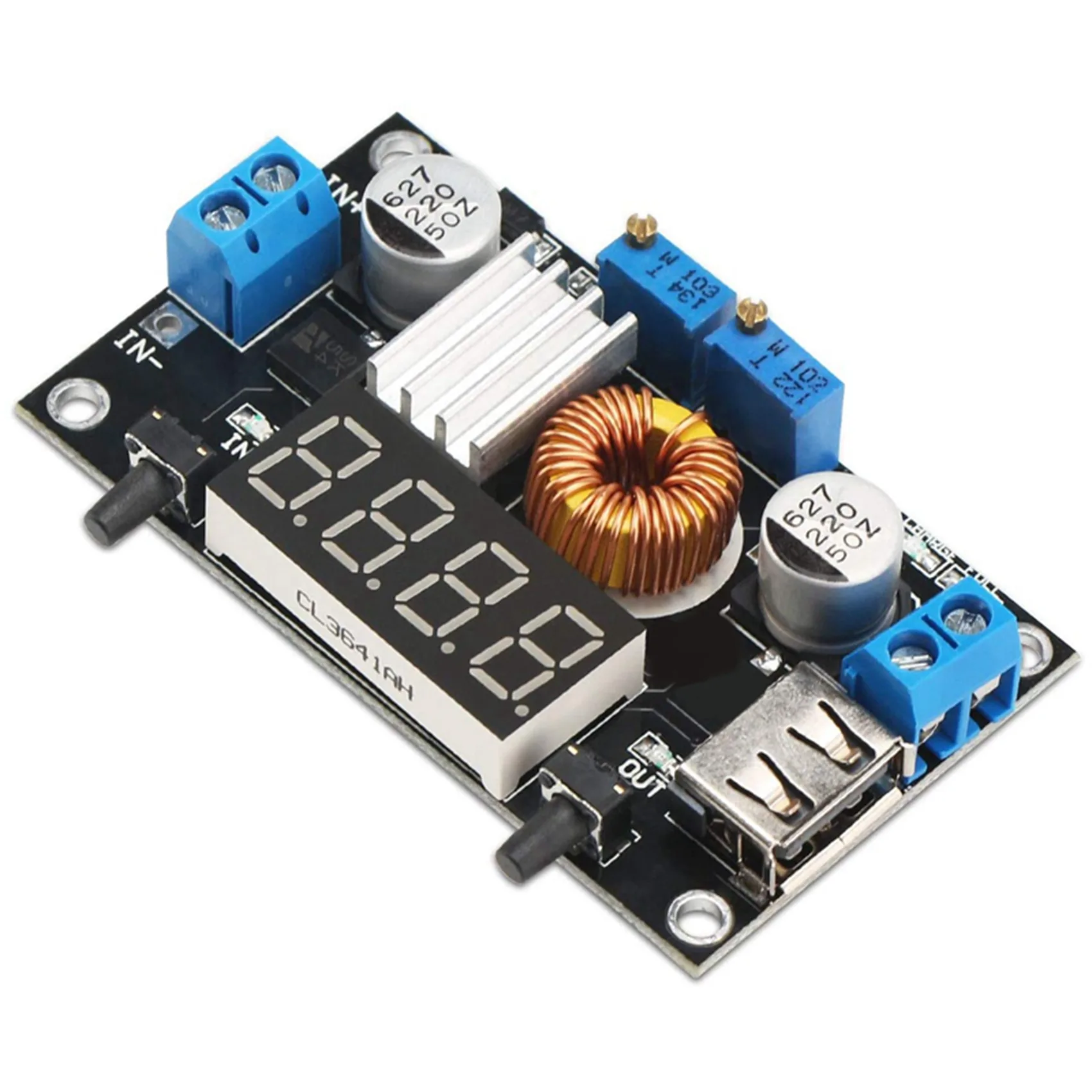 AA60-2X DC-DC Buck,Power Supply Module LM2596 DC Buck Converter 5V-36V To 1.25-32V Step Down Voltage Regulator Stabilizer