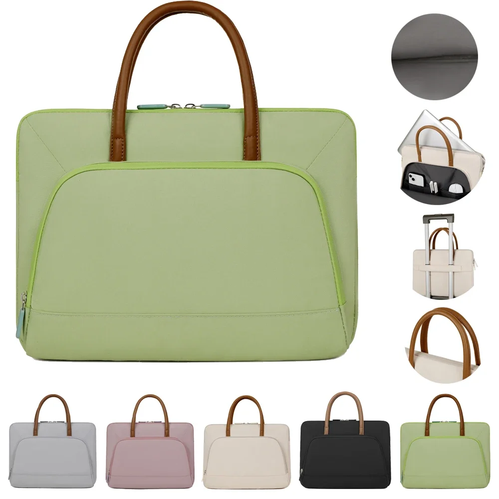 Laptop Bag 13.3 14 15.6 Inch Notebook Bag Sleeve For Macbook Air Pro 16 13 Case Xiaomi Huawei Redmi Handbag Waterproof Briefcase