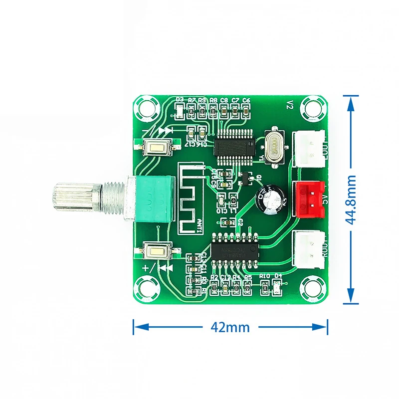 XH-A158 ultra clear Bluetooth 5.0 power amplifier board pam8403 small power DIY wireless speaker amplifier board  5W*2