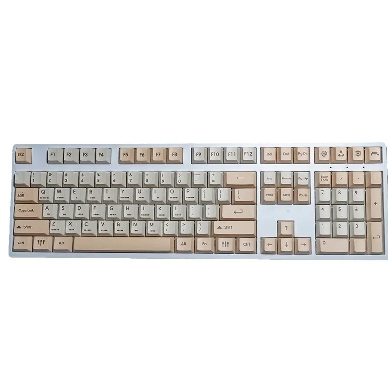 Kata sandi Morse 139 tombol, keycaps sublimasi termal, ketinggian pabrik asli PBT pilihan, cocok untuk sebagian besar kolom standar