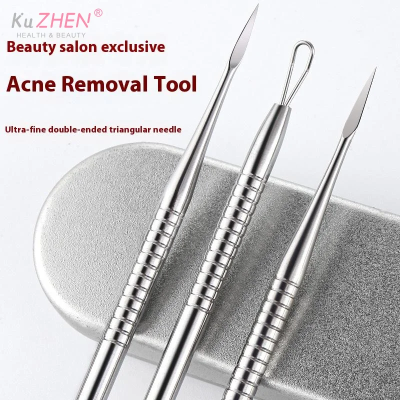 Pinzas para espinillas de células ultrafinas, Clip para espinillas, salón de belleza profesional, elimina partículas de acné, herramienta de aguja, herramientas de belleza