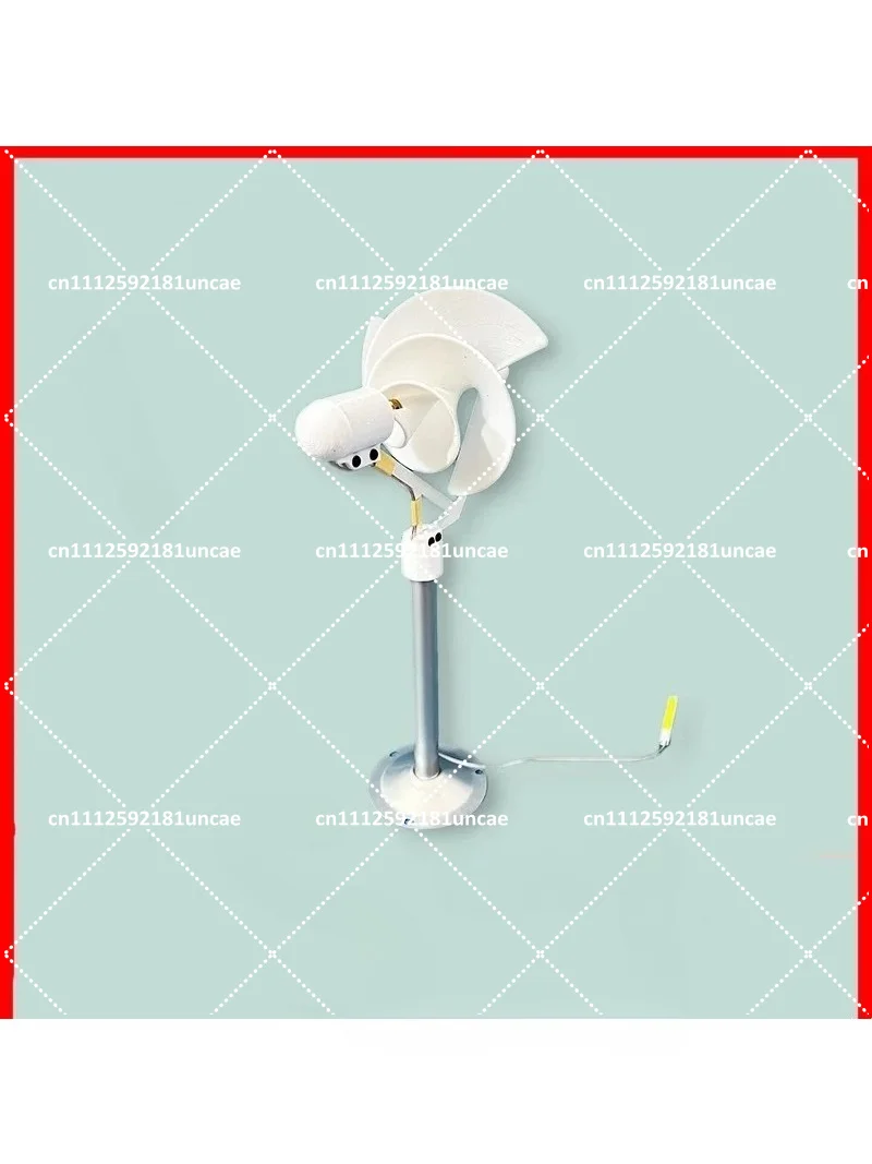 Miniature Spiral Wind Turbine 10W Science Experiment Model, Breeze Start with LED Light, 320mm