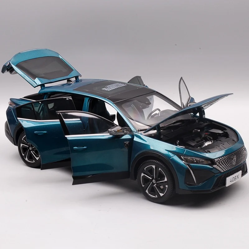 オブジェ 1:18 Peugeot 408X SUV Alloy Car Model Diecast Metal Toy Vehicles