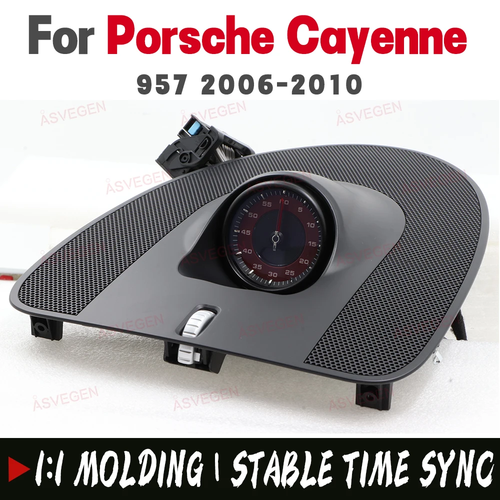 

Car Stopwatch for Porsche Cayenne 957 2006-2010 Dashboard Center Clock Compass Electronic Meter Interior Plug & Play Sport