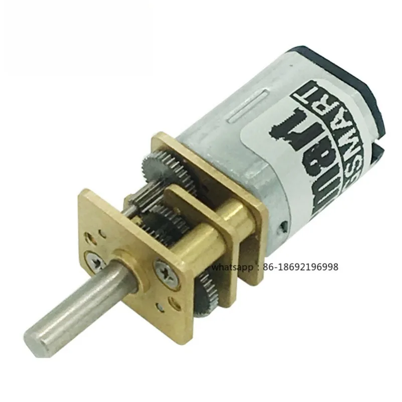 1pc Bringsmart N20 Micro motor Electric gearbox motor 3v 6v 12v 15/30/50/60/100/200/300/500/600/1000/1500rpm Customized D Shaft