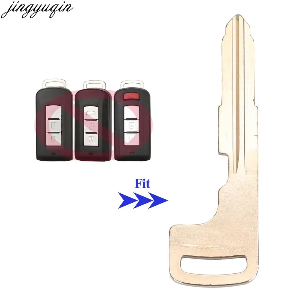 

Jingyuqin Remote Car Key Blade For Mitsubishi Outlander 2016 ASX EX L200 Lancer 10 Colt Pajero Sport RVR Uncut Smart Fob Blanks