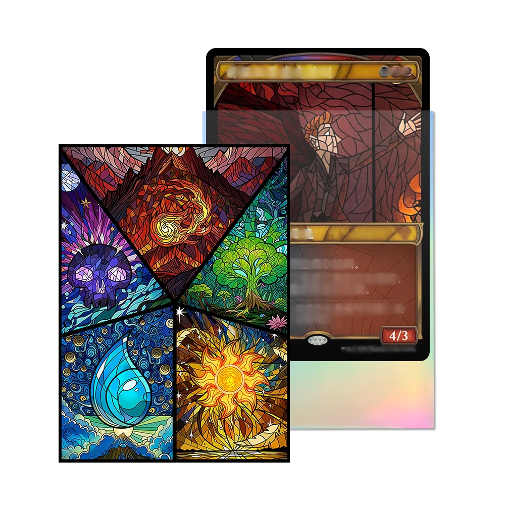60 Stück 66 x 91 mm Anime-Kartenhüllen, Brettspiel, innere Sammelkarte, kompatibel mit/MGT/PTCG/PKM-Spielkarte, die besten Geschenke, Festival – Detail 4