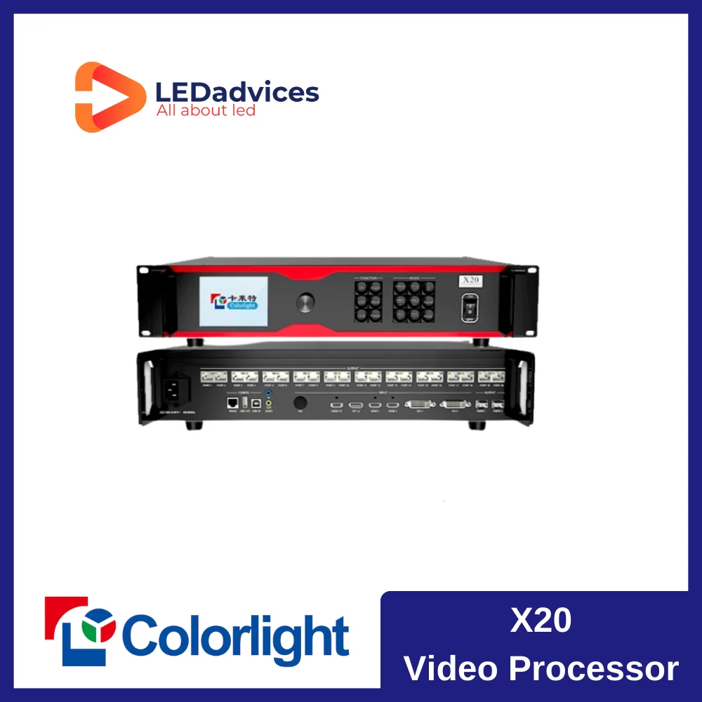 Colorlight X20 Video Processor All-in-One Professional LED Display Controller Full Color Display 13 Million Pixels 20 RJ45 Port