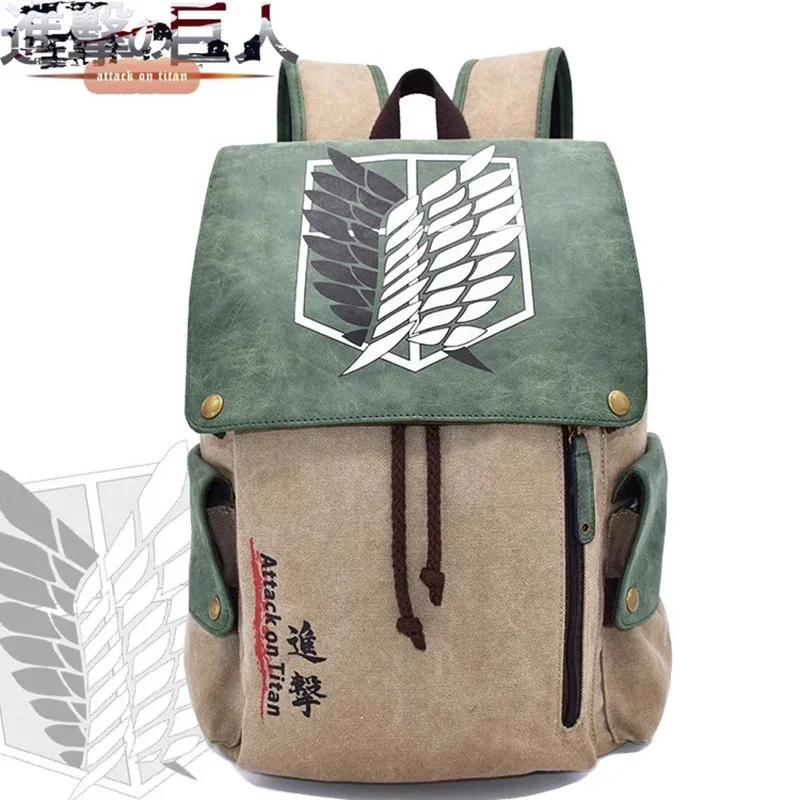 breathable-mesh-27×42×12cm-green-attack-on-titan-shingeki-no-kyojin-kids-teens-school-bags-anime-backpacks-girls-boys