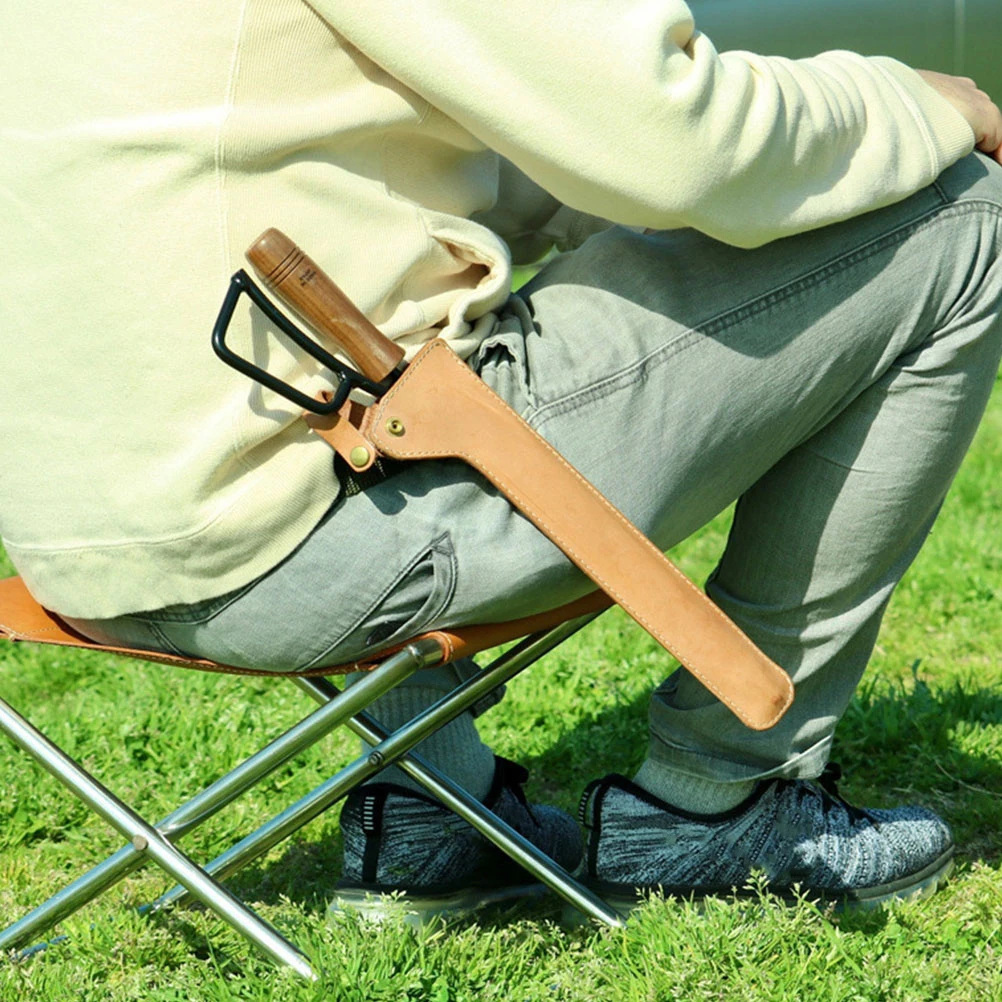 

1pc Fire Tongs Cover Brown Retro Protective Sleeve For Outdoor Bbq Tool Camping Accessory Portable Fire Tongs