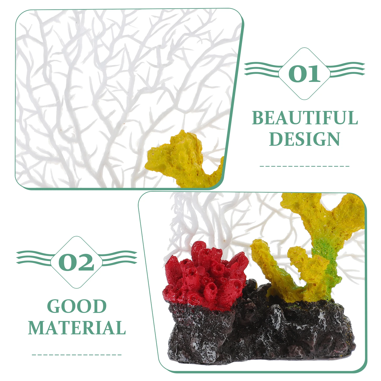 

Simulation Coral Ornament For Freshwater Aquarium Artificial Coral Decor Fish Tank Accessories Small Aquatic Turtle Tank