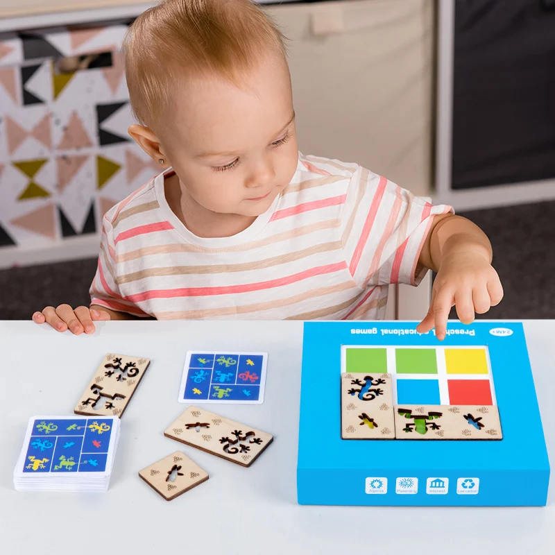 Montessori De Madeira Aprendizagem Brinquedos Educativos Captura De Cor Jogos De Tabuleiro Brinquedos Sensoriais Melhorar O Pensamento Lógica Crianças Brinquedos Meninos Meninas