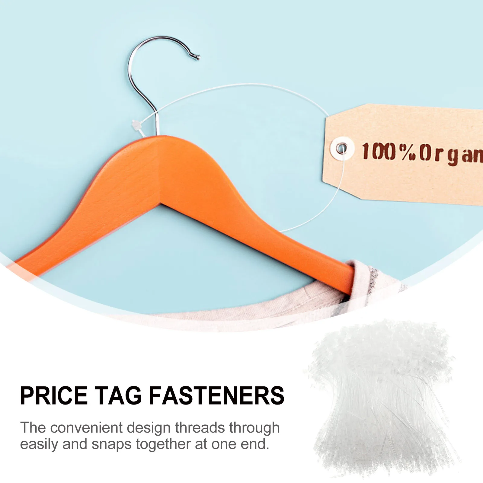 

5000Pcs PP Tag Fasteners Snap Locks Security Loops for Clothes Shoes Home Decor Snap Lock Security Loop Plastic Fasteners