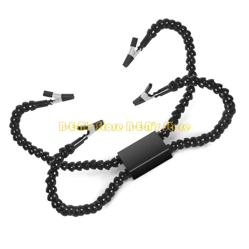 Y1AD Portable Soldering Assistant with Nonslip Base&Flexible Arm Suitable for DIYer Hobbyists Detailed Electronics Craft Work