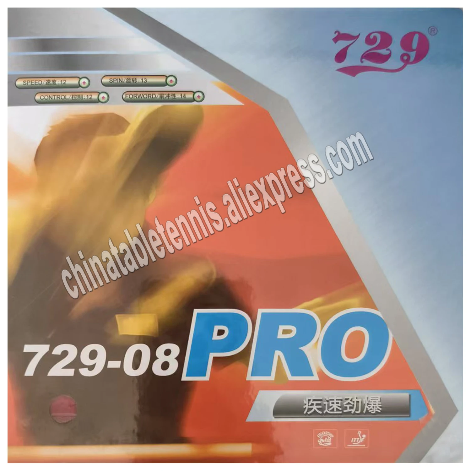 

RITC 729 08 729-08 Pro Pips-in Накладка для настольного тенниса и пинг-понга с губкой
