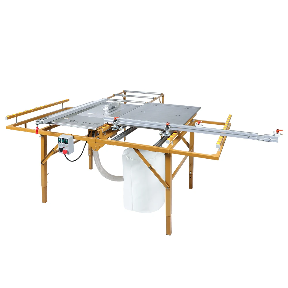 Folding portable small mini sliding table saw 45 degree Woodworking Dust-free Panel Table Saw Machine