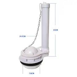 Toilet Flush Valve Universal Water Saving Parts Household Toilet Drain Valve Replace with Chain Toilet Cistern 3inch Flush Valve