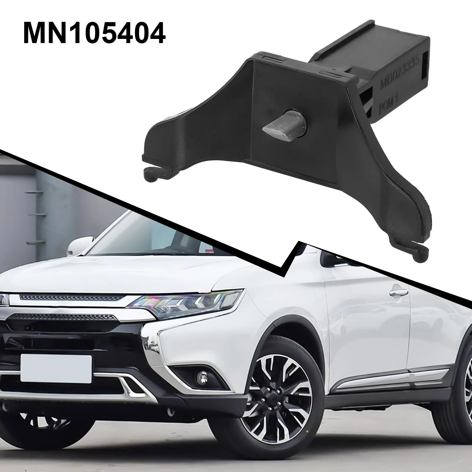 Replacement Installation Fuel Gas Door Latch Hook For MITSUBISHI For Lancer For Outlander Black Color OEM MN105404