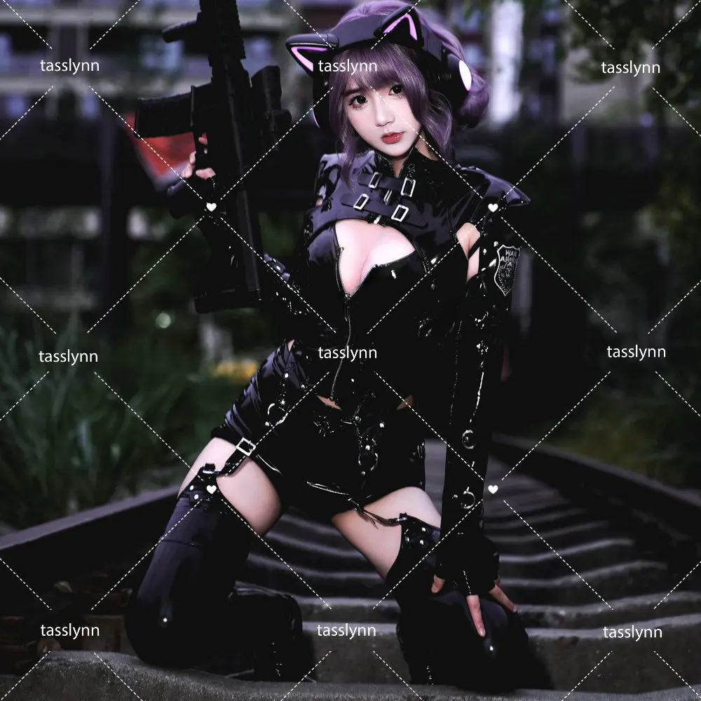 YoRHa 2B بدلة معركة سوداء كوس أنيمي NieR أزياء تنكرية مجموعة جلدية ملابس داخلية مثيرة مثيرة فستان أسود ساخن للنساء