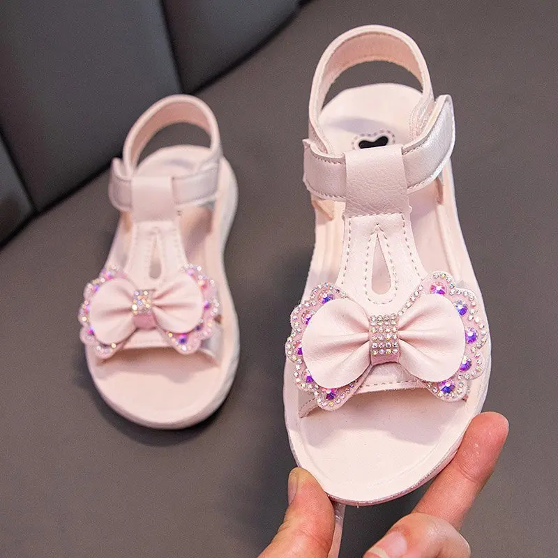 

Sandalias Sandals for Girl 2023 Summer New Fashion Princess Sandals Soft Sole Casual Sandals Kid Shoe Beach Shoe Girl Shoes サンダル