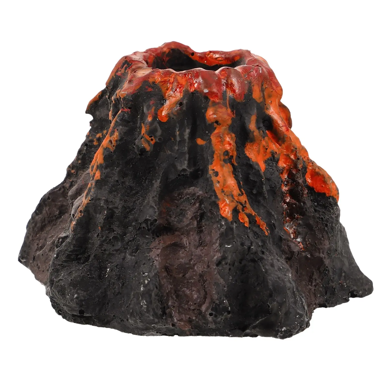 Mini Artificial Volcano Statue Fish Tank Landscaping Decorative Resin Figurine Aquarium Adorn Decorations naments Pet Products