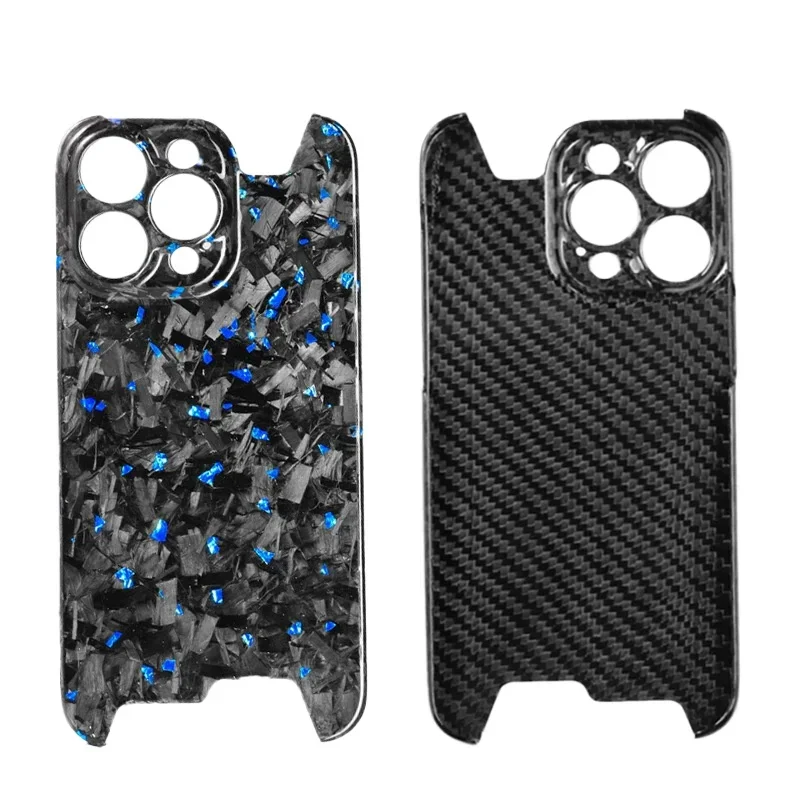 

Applicable to Apple 15promax forged pattern mobile phone case iPhone16Pro 14 gold foil carbon fiber cover