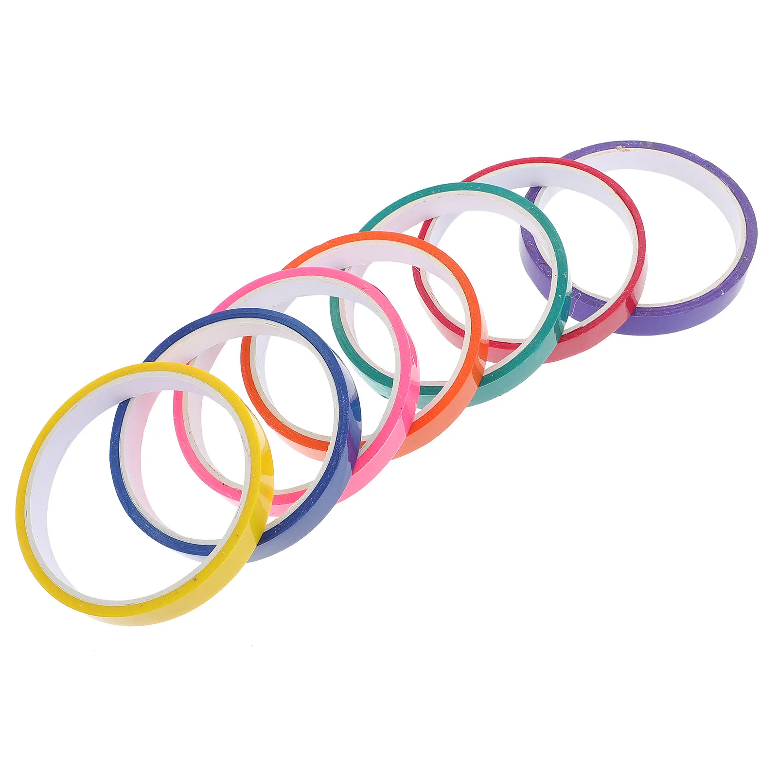 7 Rolls Colorful Sticky Ball Tapes Soft Decompression Stress Relief Leisure Pressure Relax Relaxation Use Sticky Ball Tapes