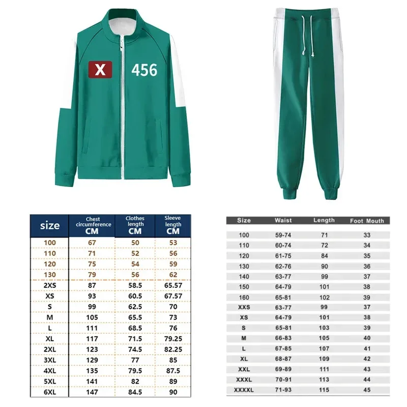 ♥   2025 2025 Nuovo costume da calamari Tuta numero 001 230 333 456 Abiti da festa uniformi Giocatore per adulti G ★ ☆ ly99