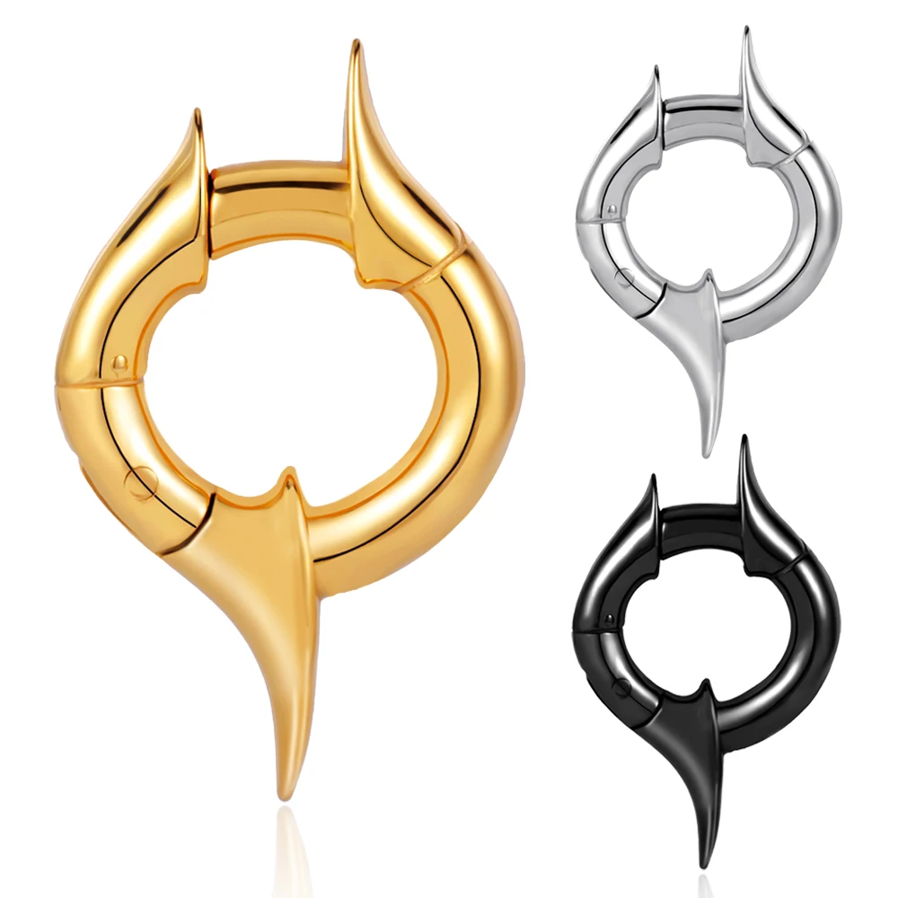 Vankula 2PCS Vintage Galactic  Ear Weights Hangers Stainless Steel Tunnels Gauges for Stretched Lobe Piercing Body Jewelry