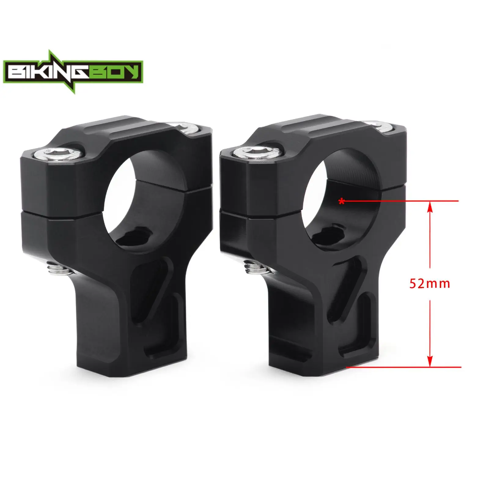 BIKINGBOY For Sur-Ron Ultra Bee Surron UB Handlebars Stem Bar Risers 0 / 52mm Electric E-Dirt Bike Off-Road Aluminium Alloy CNC