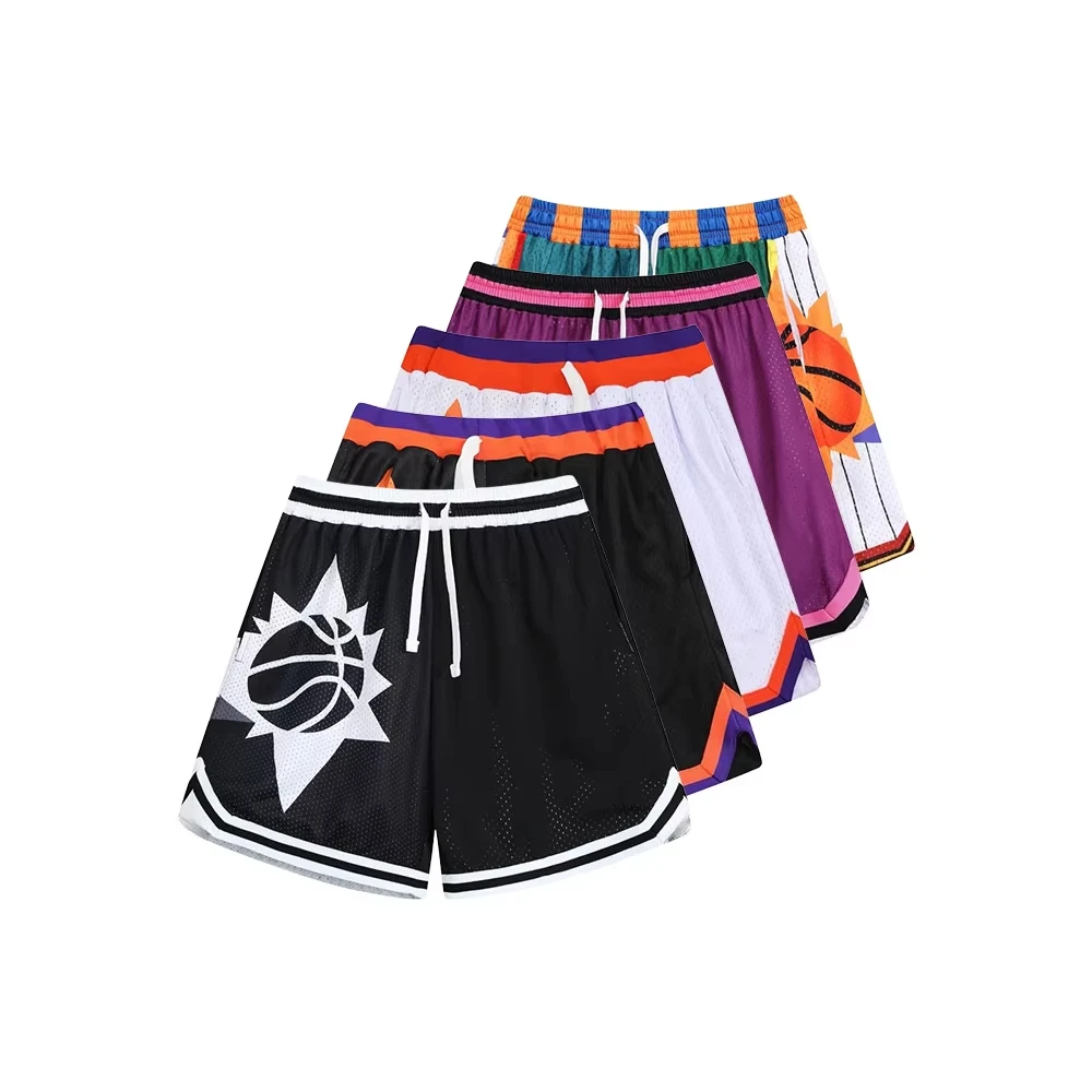 

New American Style Sports Shorts - Men's Summer Running Training Breathable Quick Dry Shorts, Trendy Beach Casual Shorts