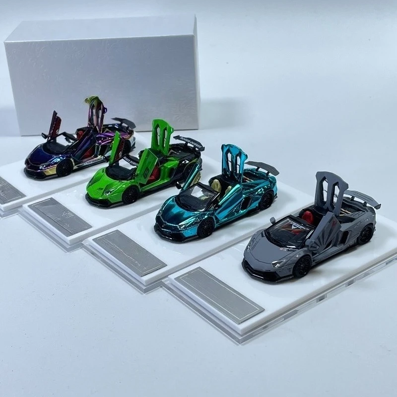For RM Lamborghini LP700-4 Convertible LBWK Wide Body Modified Alloy Car Model 1:64 Simulation Ornament