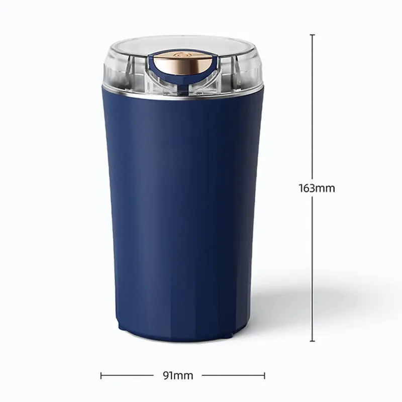 2024 New Portable Coffee Grinder Household Small Grain Grinder 8 Knife Stainless Steel Nut Bean Grain Grinding Mixer