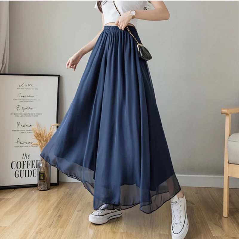 Summer Plus Size Loose Flowy Wide-Leg Pants for Curvy Women, Ultra Wide Casual Ters