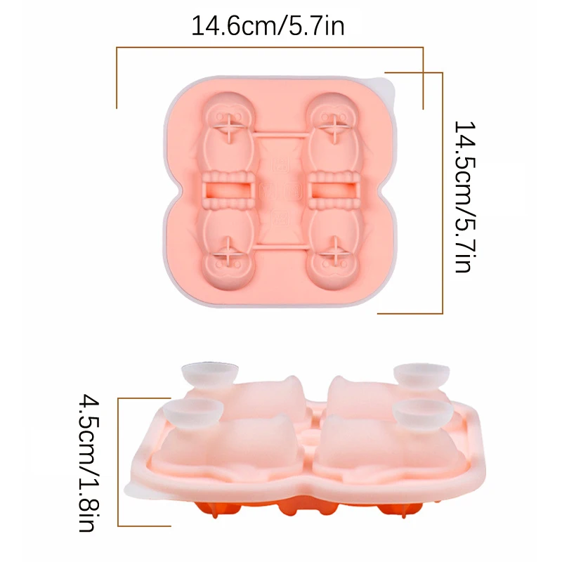 Kształt pingwina forma tacka do lodu nieprzywierająca chłodzone kostki do napojów wielokrotnego użytku silikonowa whisky lodowa forma do pingwinów