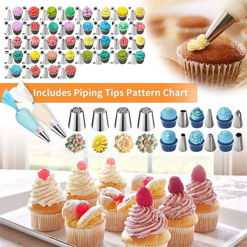 Baking kit for 236-piece mouthed decorating bag cake organizer