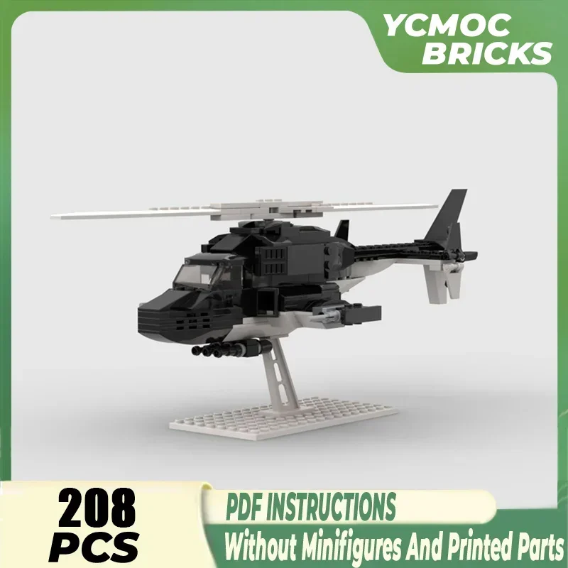 

Moc Building Bricks Aircraft Model Special Ops Helicopter Mini Airwolf Technology Blocks Gifts Christmas Toys DIY Sets Assembly