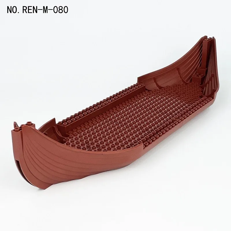 1 SET Piratenschiff-Basis-Szene Figuren Kreatives Kinder-Bausatz Konstruktions-Partikel Bausteine Spielzeug