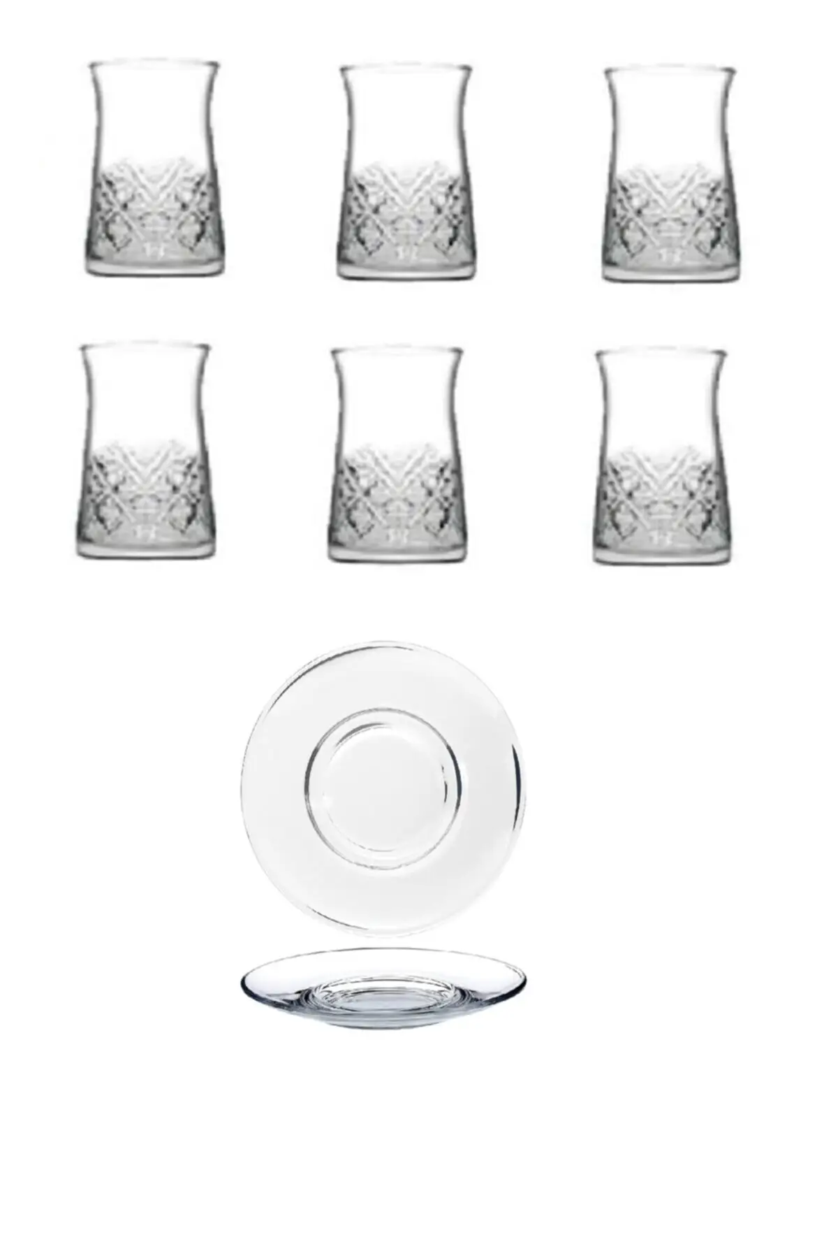 DOLBOVI Timeless-12 Piece Tea Set 500215 Turkish Tea Glass Cup