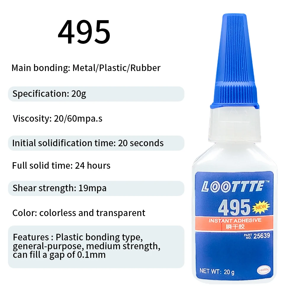 20 ml Sofortkleber, starker Kleber, universeller multifunktionaler, schnell trocknender Kleber für Harz, Keramik, Metall, Glas, Heim-Sofortkleber