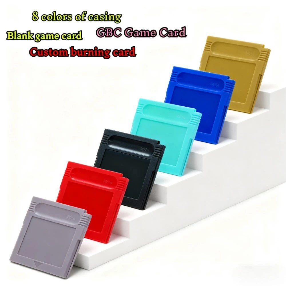 การ์ดเกม Game Boy Color แบบเปล่า ไม่มีเนื้อหา สำหรับเขียนโปรแกรมเอง ไม่มีคู่มือ ไม่มีแบตเตอรี่ ตัวเครื่องหลากสี การ์ด GBC