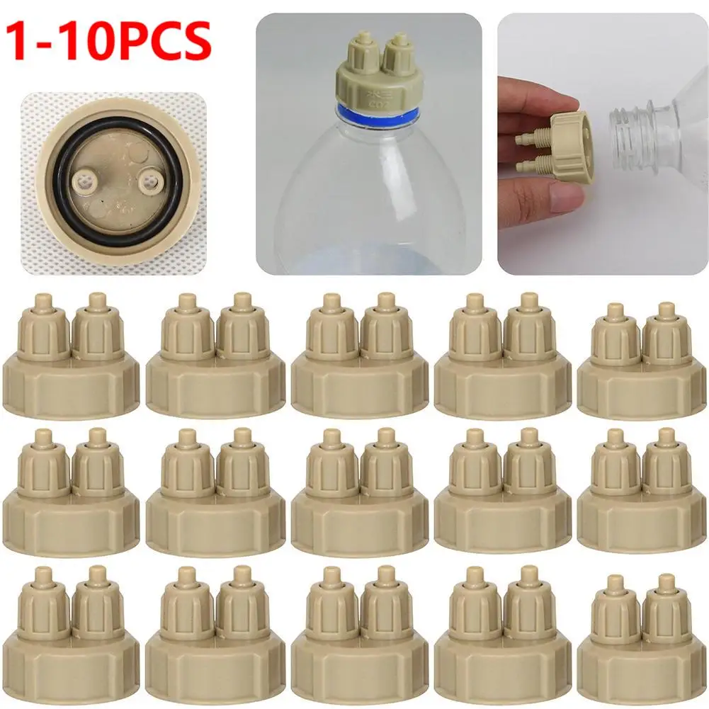 1-10pcs Aquarium CO2 System Generator Fish Tank Plant CO2 Generator Diffuser DIY Quick Screw Bottle Cap Carbon Dioxide Reactor