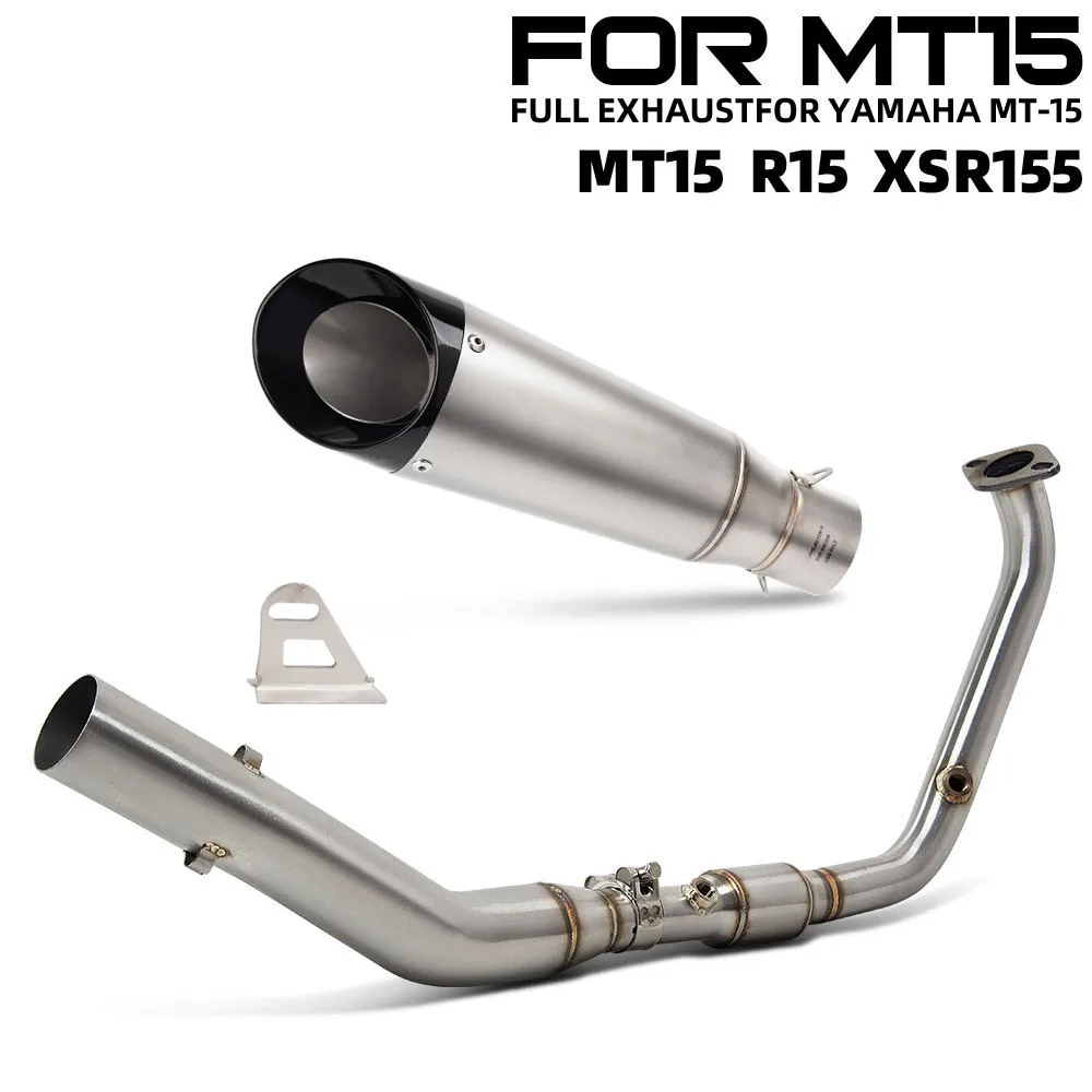 R125 Exhaust System For Yamaha MT125 XSR125 19-26 YZF-R15 MT15 XSR155 17-26 Motorcycle Exhausts Kit Manifold Project S1 Muffler