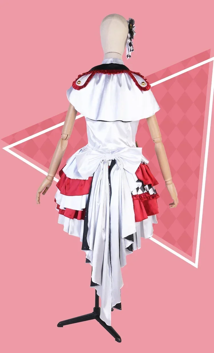 Luka Cosplay Costume Game Project Sekai Cosplay Luka Cosplay Women Halloween Cute Pink White Costume Idol Dress Luka