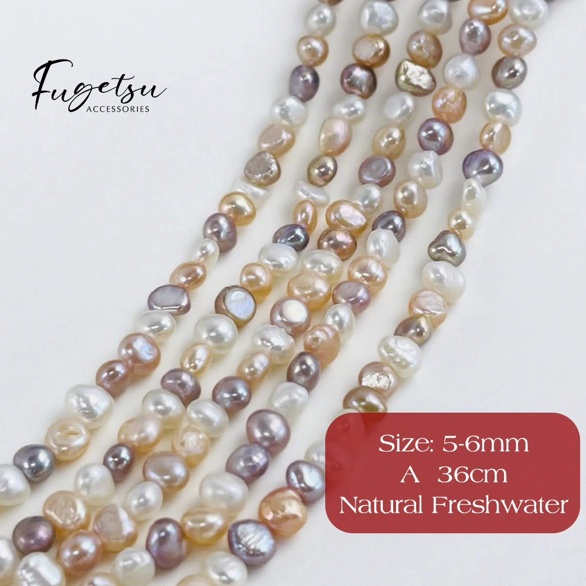 

5-6mm Natural Freshwater Pearl Candy Irregular Baroque Bead Charms for DIY Women Men Necklace Jewelry Making Accessories