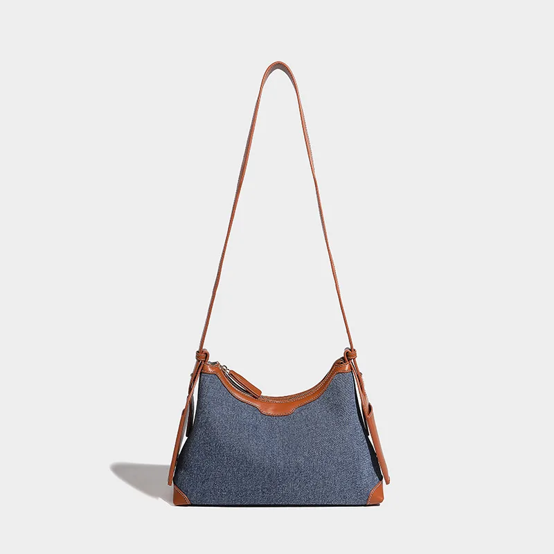 

Fashionable Personalized Denim Blue Commuting Women's Shoulder Bag New Spring Summer Casual Versatile Crossbody Bags for Woman