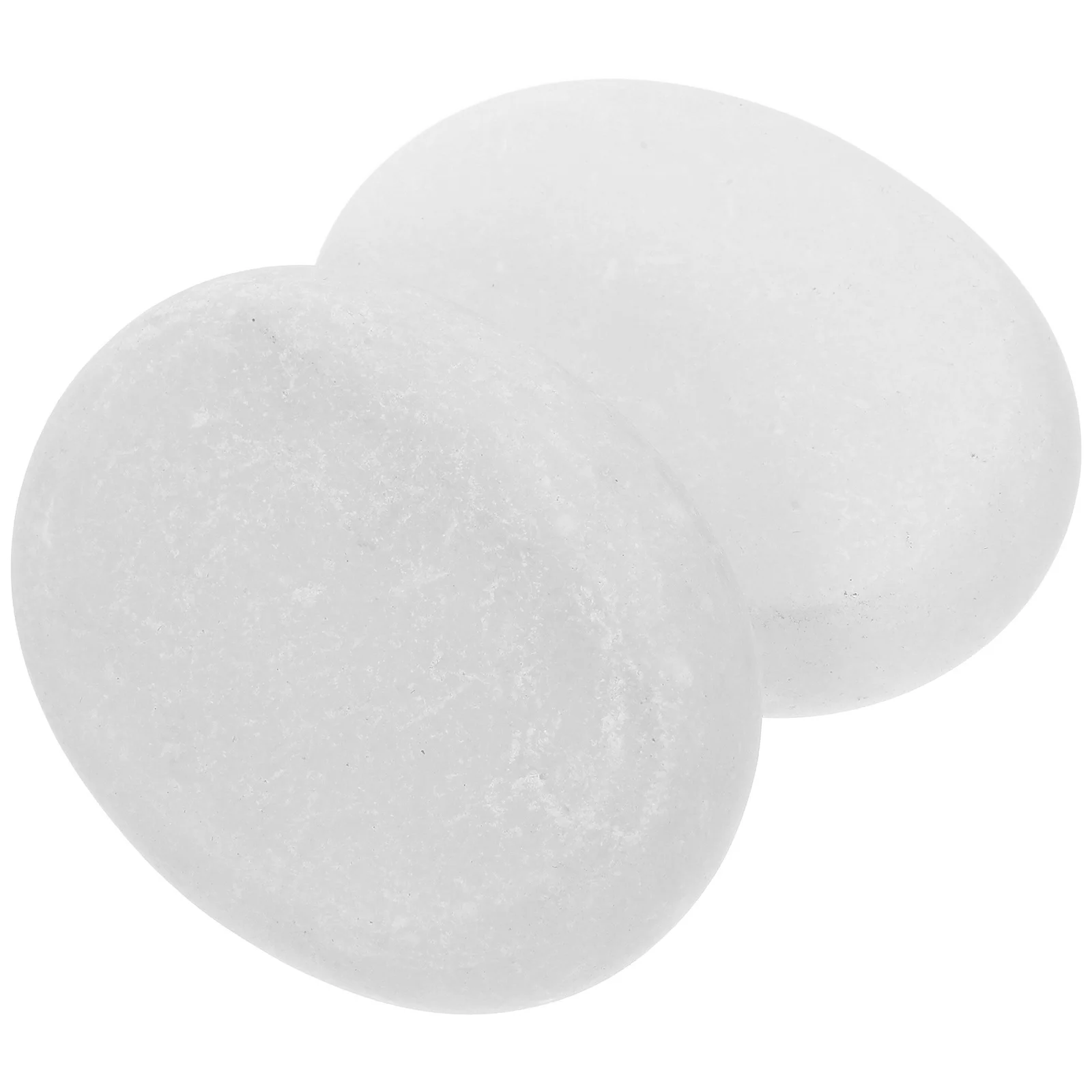

2pcs Massage Stones White Marble Hot Cold Essential Oil Spa Therapy Set For Body Face Relaxation Fatigue Relief