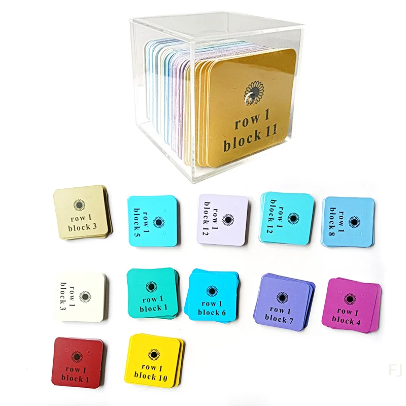 

[YU]Quilt Block Row Markers A Paper Card With Holes For Sewing And Quilting Concepts